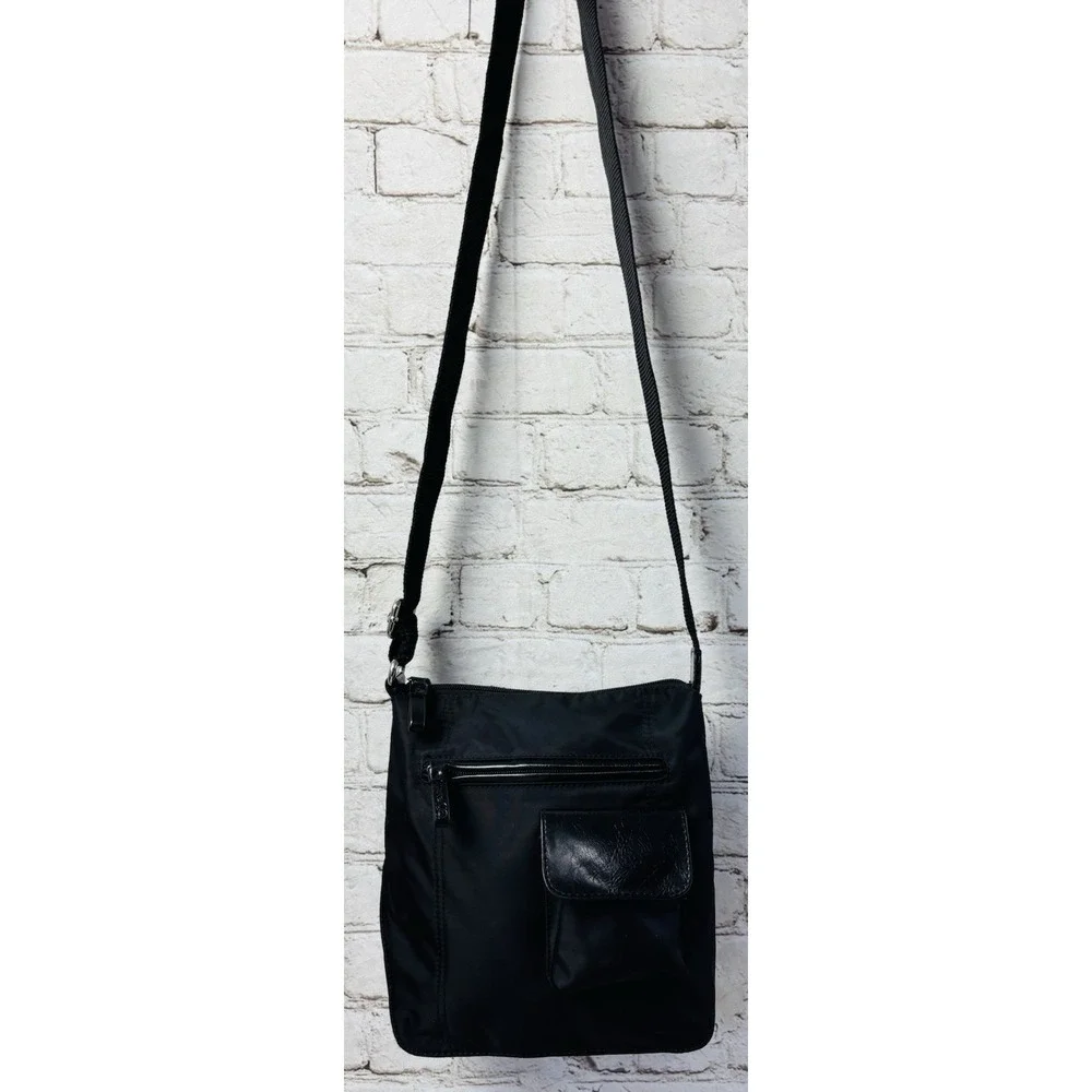 Nine & Co by Nine West Black‎ Nylon Crossbody Shoulder Bag 9